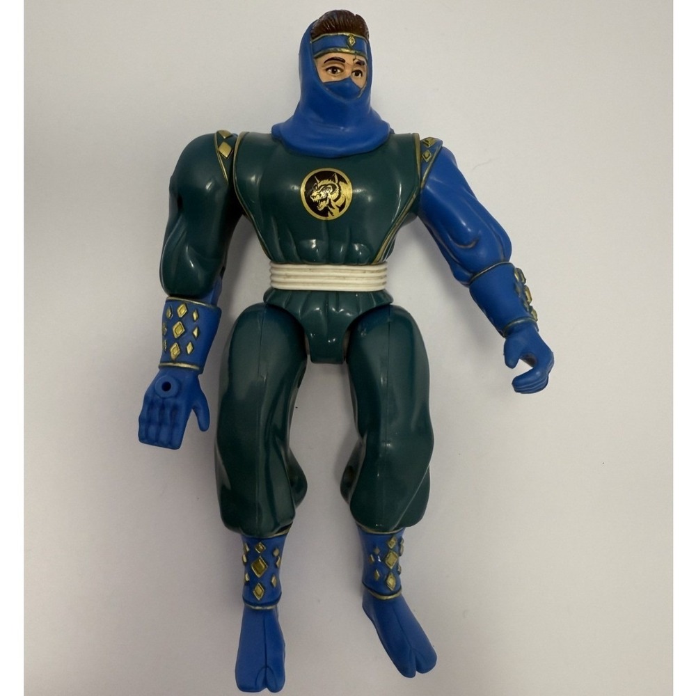 VTG 1994 Bandai Mighty Morphin Power Rangers Blue Ninja Ranger Billy Figure MMPR